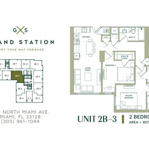 2 Bed 2 Bath | Apartment in Miami | Grand Station