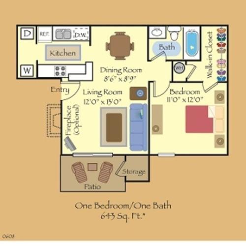 1 Bed / 1 Bath