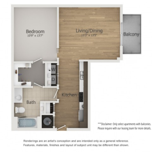 Esquire 1 Bed Apartment Melrose Apartments