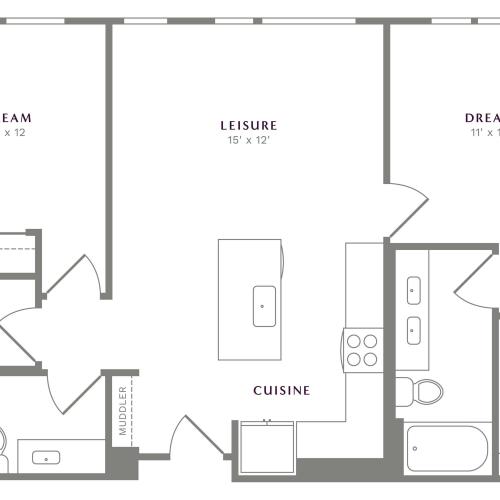 View B3 Floor Plan at Alton Heartwood