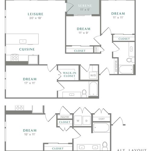 View of C1 Floor Plan at Alton Heartwood