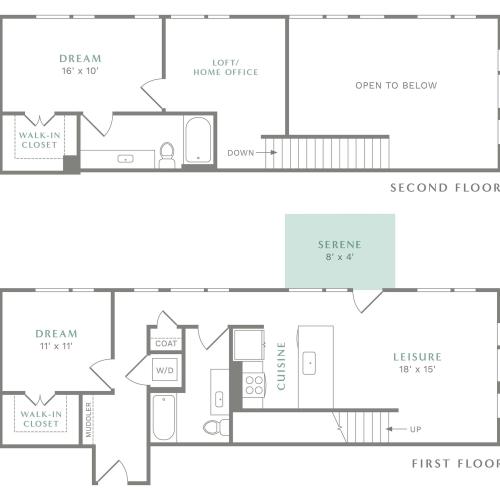 View of TH1 Floor Plan at Alton Heartwood
