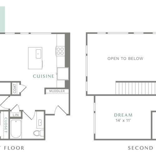 View of TH3 Floor Plan at Alton Heartwood