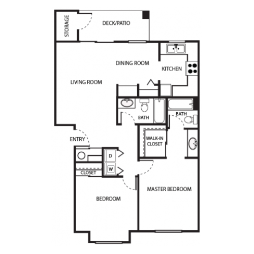 B2 2 Bed Apartment Scott Mountain
