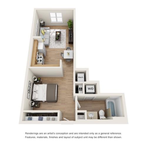The Animation 1 Bed Apartment Cottonwood Bayview