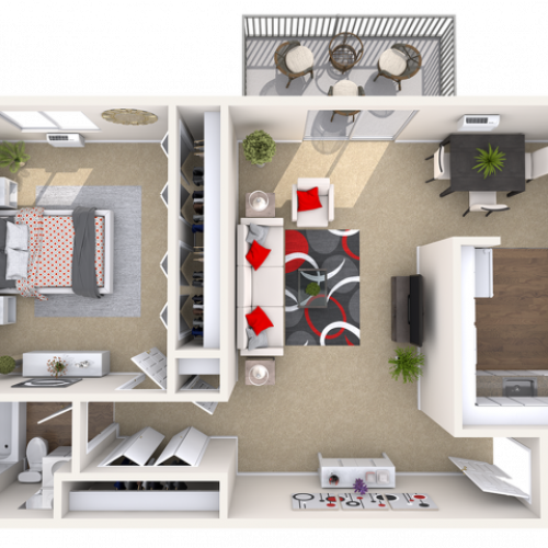 Jr. 1BR 1 Bed Apartment Brandywine Hills Apartments