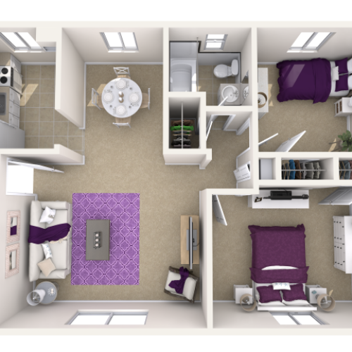 Colonial 1 Bed Apartment New Castle Crossing