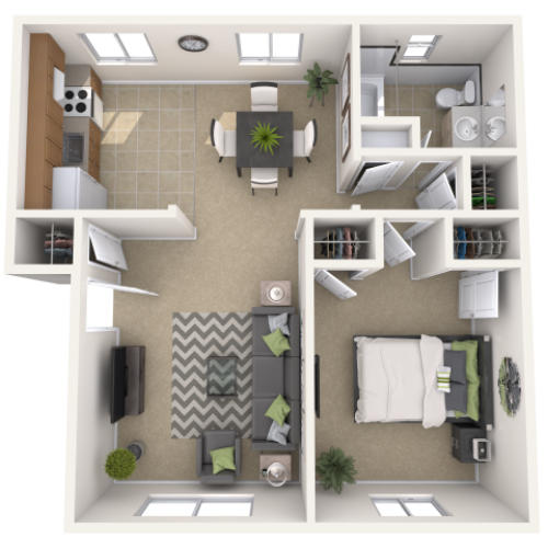 Colonial 1 Bed Apartment New Castle Crossing