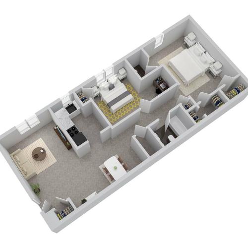 B3 Floor Plan | Hunters Crossing