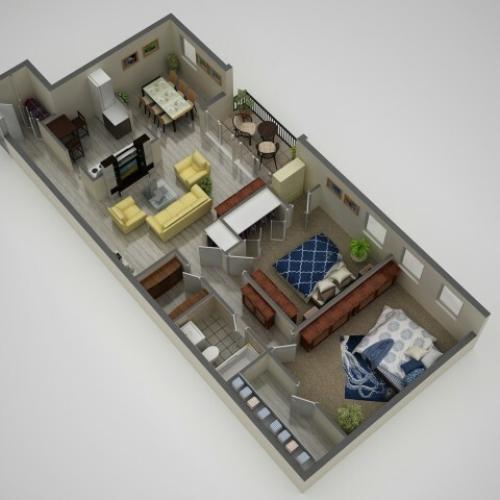 Floor Plan 1 | Apartments In Baltimore MD | Metro Pointe