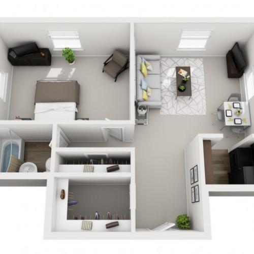 Floor Plan 1 | Apartments In Pittsburgh | The Alden