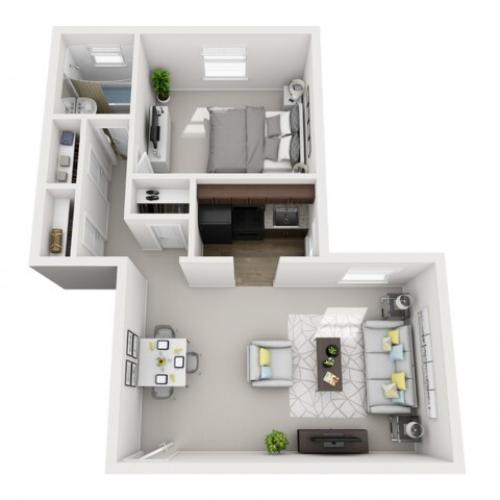 Floor Plan 6 | Apartments In Pittsburgh | The Alden