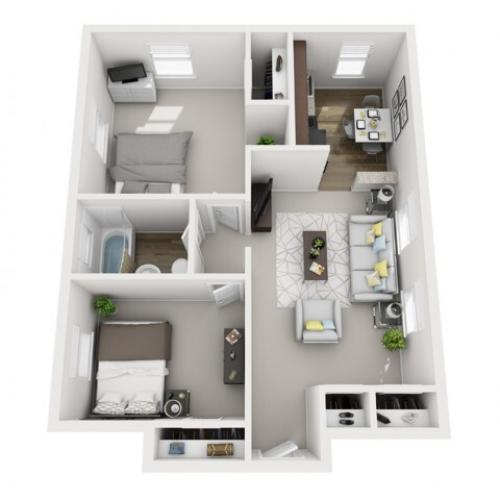 Floor Plan 15 | Apartments Near Downtown Pittsburgh PA | The Alden