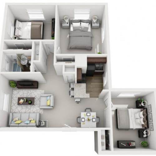 Floor Plan 34 | Apartments For Rent In Pittsburgh | The Alden