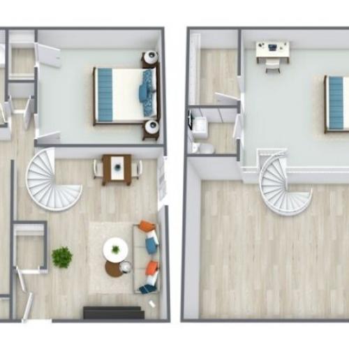 Maple 1 Bed Apartment Cedar Crest Apartments