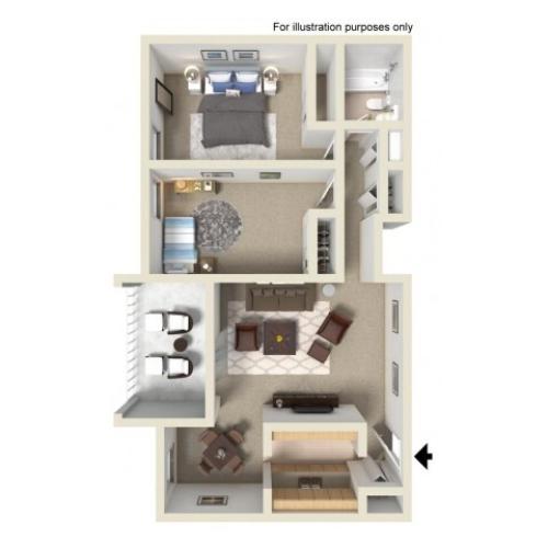 The Polar 2 Bed Apartment Black Bear Creek Apartments