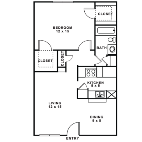 D 2 Bed Apartment Stratford House Apartments