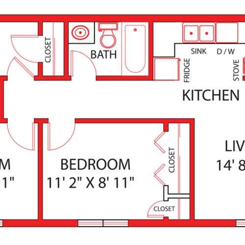 East 4 Bdrm 4 Bed Apartment Highland Hills Apartments