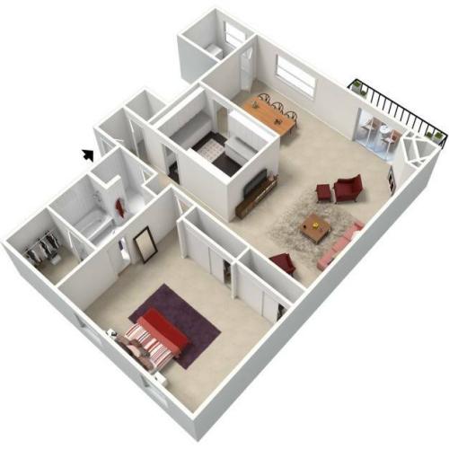 Magnolia - One Bedroom, One Bath