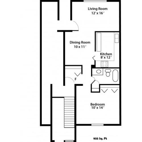3 Bed 2 Bath 3 Bed Apartment The Lodge at Woodlake
