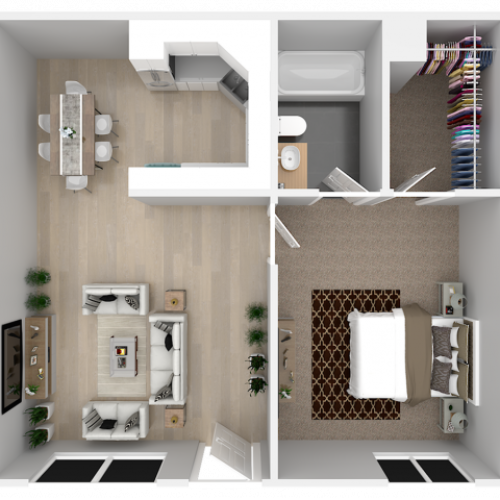 1 bedroom 1 bath