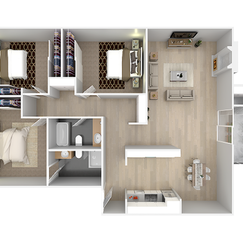 2X2 2 Bed Apartment West Edge