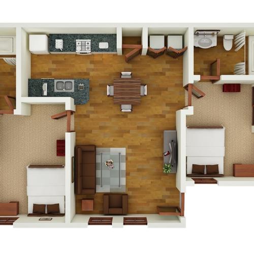 B1 R | 2x2 | 759 sq ft