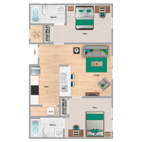 Beresford 2 Bed