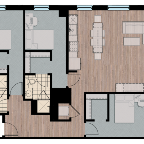 3X2XL | 3 bed 3 bath | from 1272 square feet