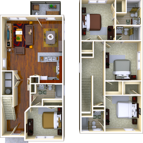 4 Bedroom Floor Plan