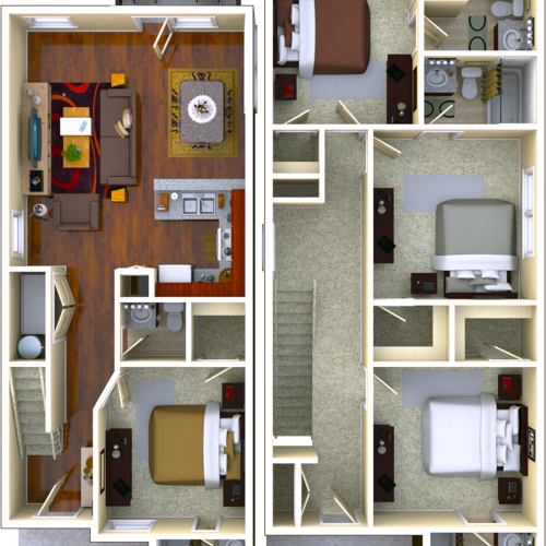 4 Bedroom Floor Plan