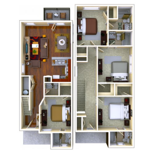 4 Bedroom / 4.5 Bathroom