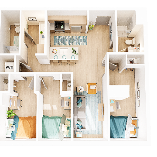 3 Bedroom 2 Bathroom C5