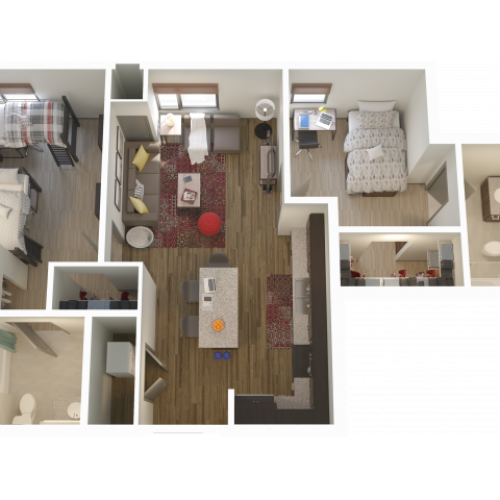 2X3X2 | 2 bed 2 bath | from 928 square feet