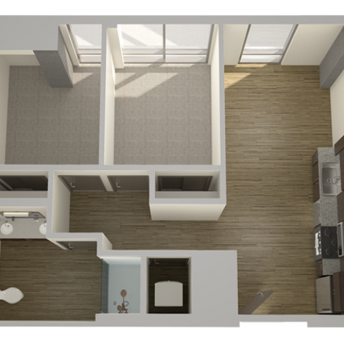2 Bedroom 1 Bathroom Flat