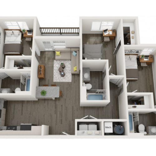 C4 | 3 bed 3 bath | from 1142 square feet