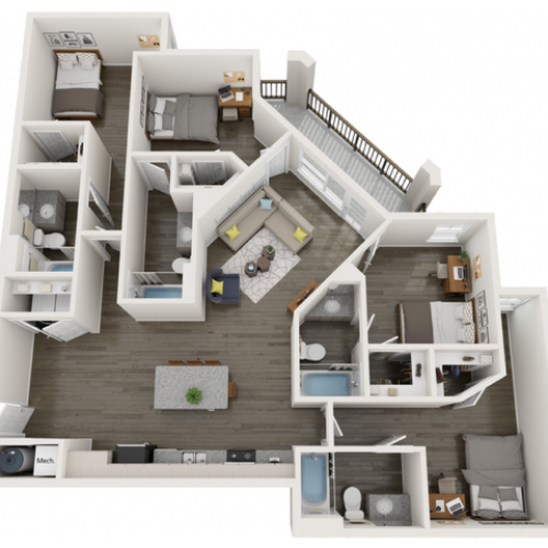 D3.1 | 4 bed 4 bath | from 1589 square feet