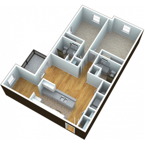 2 Bdrm Floor Plan