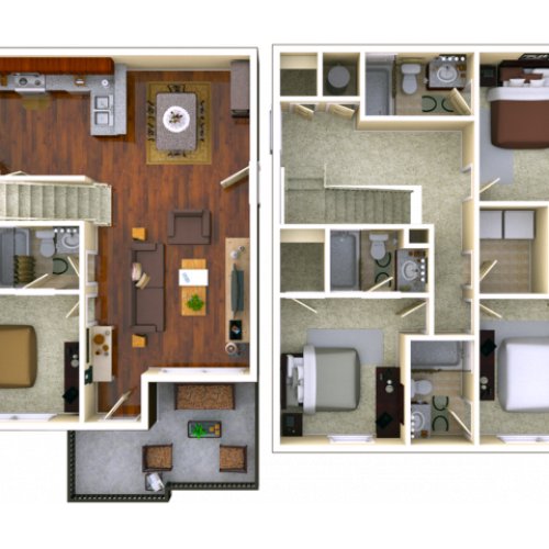 Courtyard 4 Bedroom 4 Bathroom
