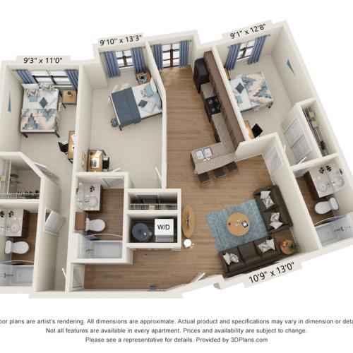 3 Bedroom 3 Bathroom A