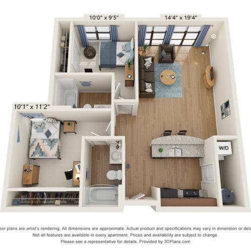 2 Bedroom 2 Bathroom B
