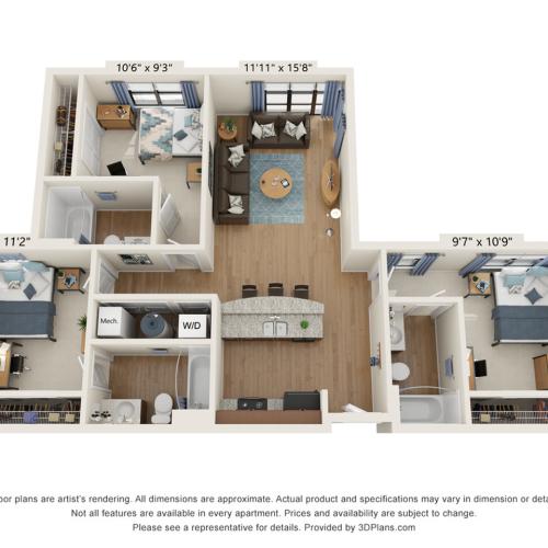 3 Bedroom 3 Bathroom B