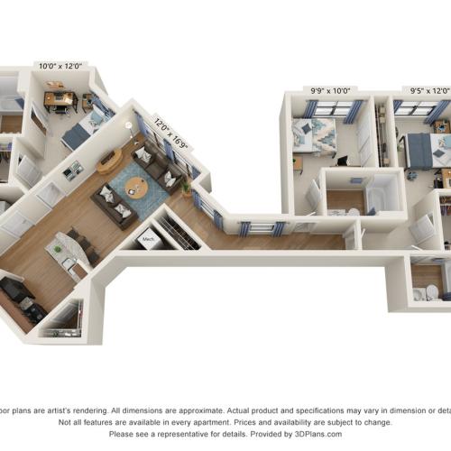 3 Bedroom 3 Bathroom E