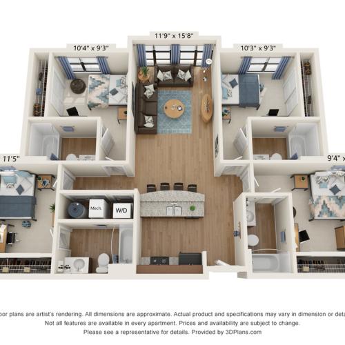 4 Bedroom 4 Bathroom E