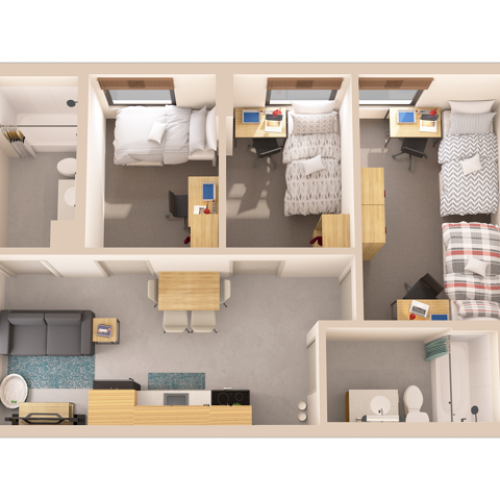 3DP-D Floor Plan Image
