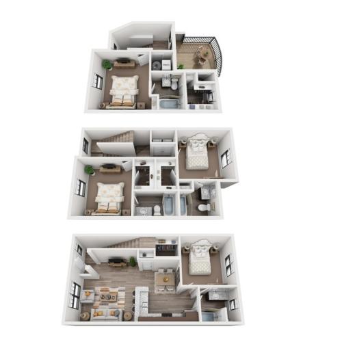 King Ranch TH (D3) Unfurnished