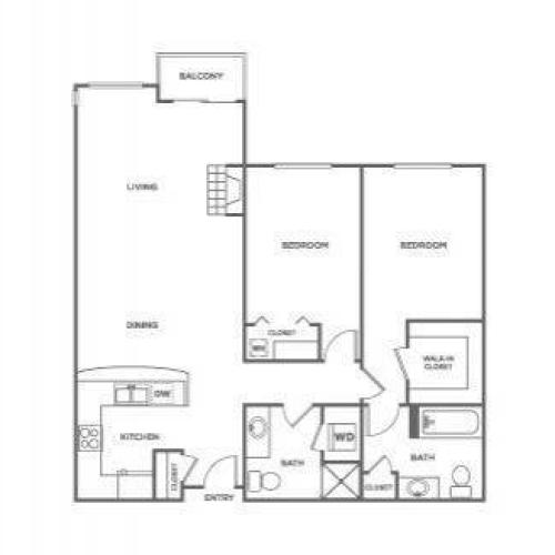 Fidalgo-Classic | 2 bed 2 bath | from 1039 square feet