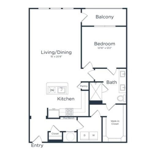 A3 1 Bed Apartment Elan Harvest Green