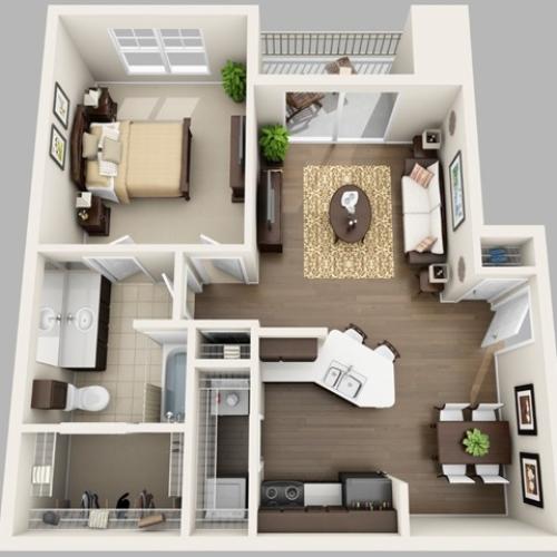 The Tuscany | 1x1 | 688 sq ft