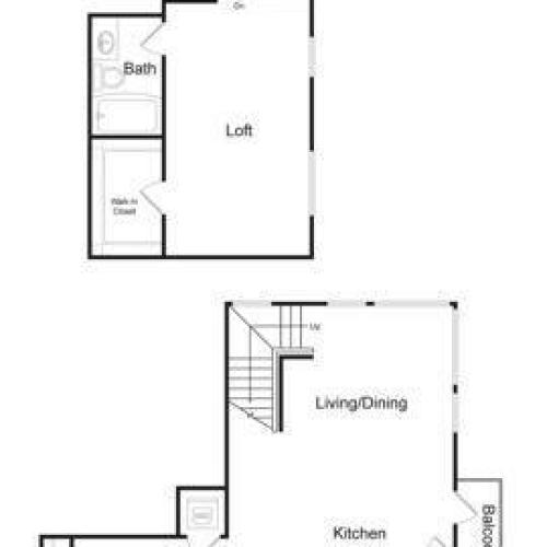 B7 | 2 bed 2 bath | 1,155 sq. ft.
